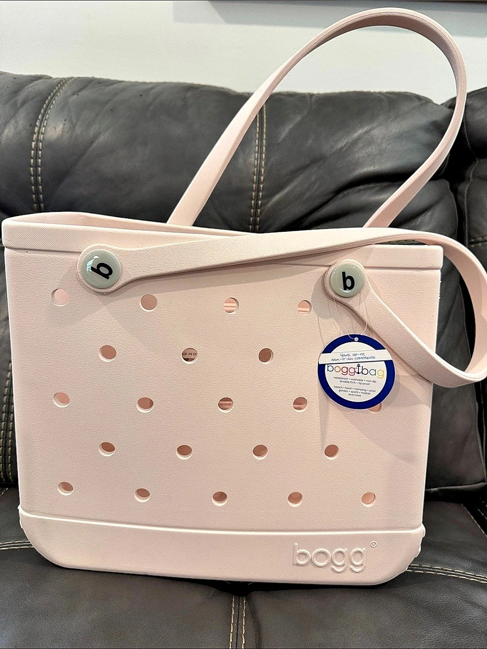 Bogg Bag Baby Pink Blush Tote Bag w/ Zip Pouch